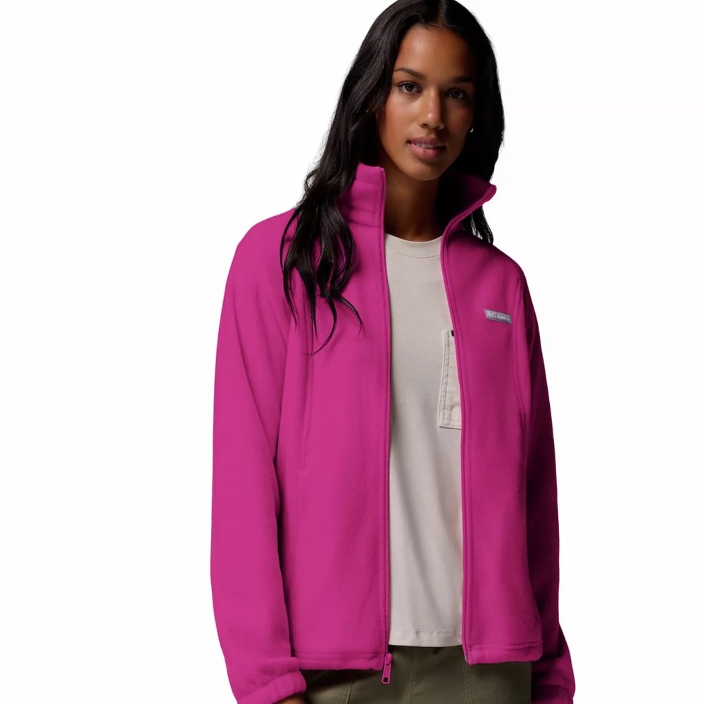💘Columbia Women's Vibrant Pink Benton Sping Jacket - Picture 3 of 17